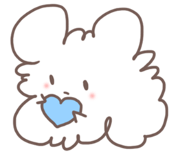 fluffy cotton sticker #13446521