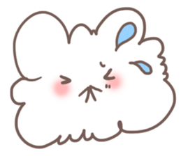 fluffy cotton sticker #13446522