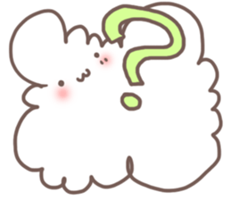 fluffy cotton sticker #13446524