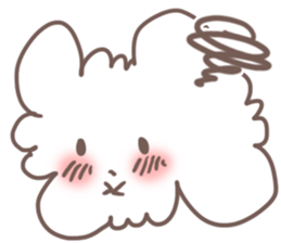 fluffy cotton sticker #13446525