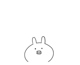 ugoku kosifuri usagi sticker #13446663