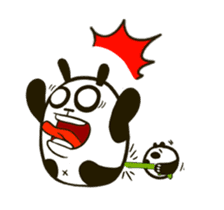 Rice ball panda 'Chap Chap' sticker #13446713