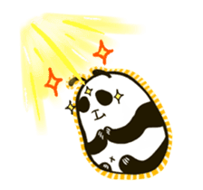 Rice ball panda 'Chap Chap' sticker #13446722