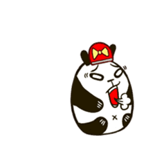 Rice ball panda 'Chap Chap' sticker #13446726