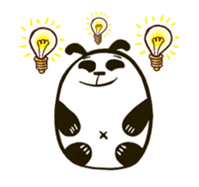 Rice ball panda 'Chap Chap' sticker #13446728