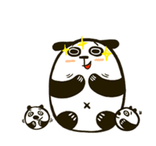 Rice ball panda 'Chap Chap' sticker #13446729