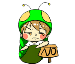 Monarch larvae daily sticker #13447221