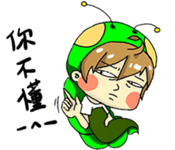 Monarch larvae daily sticker #13447243