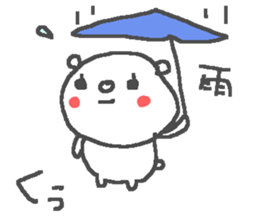 Kuu cute bear stickers! sticker #13447276