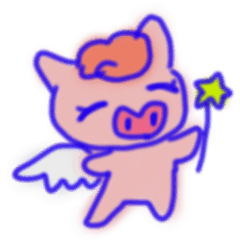 HAPPY PIG stamp