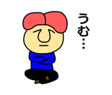 Pink hair guy sticker #13448116