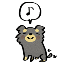 Chihuahua of kuro-chan sticker #13448120