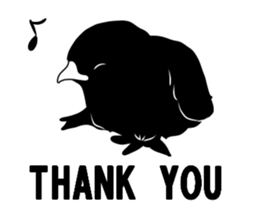 Chick shadow sticker #13448454