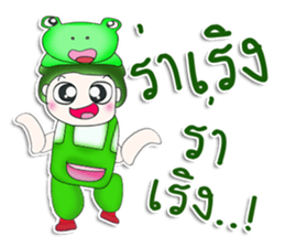 Mr. Tenshi. Cap Frog.^^ sticker #13449249