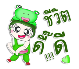 Mr. Tenshi. Cap Frog.^^ sticker #13449251