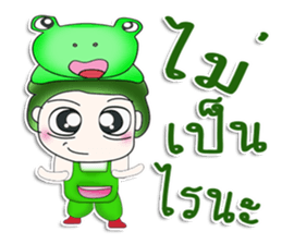 Mr. Tenshi. Cap Frog.^^ sticker #13449268