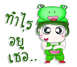 Mr. Tenshi. Cap Frog.^^ sticker #13449271
