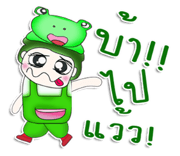 Mr. Tenshi. Cap Frog.^^ sticker #13449273