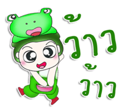 Mr. Tenshi. Cap Frog.^^ sticker #13449279