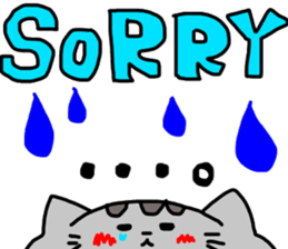 cat sticker tama4 sticker #13451838