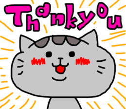 cat sticker tama4 sticker #13451848