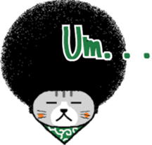 The Seven Afro Cats #4 -Samurai Cat.- sticker #13453294