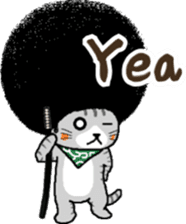 The Seven Afro Cats #4 -Samurai Cat.- sticker #13453295