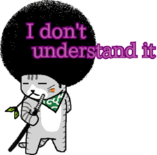 The Seven Afro Cats #4 -Samurai Cat.- sticker #13453297