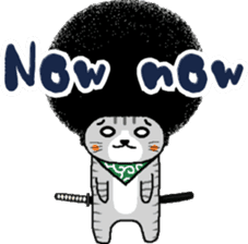 The Seven Afro Cats #4 -Samurai Cat.- sticker #13453298