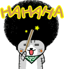 The Seven Afro Cats #4 -Samurai Cat.- sticker #13453302