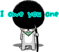 The Seven Afro Cats #4 -Samurai Cat.- sticker #13453304