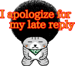 The Seven Afro Cats #4 -Samurai Cat.- sticker #13453305