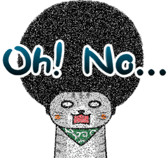 The Seven Afro Cats #4 -Samurai Cat.- sticker #13453310