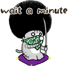 The Seven Afro Cats #4 -Samurai Cat.- sticker #13453315