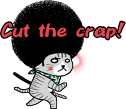 The Seven Afro Cats #4 -Samurai Cat.- sticker #13453318