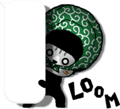 The Seven Afro Cats #4 -Samurai Cat.- sticker #13453326