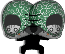 The Seven Afro Cats #4 -Samurai Cat.- sticker #13453328