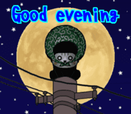 The Seven Afro Cats #4 -Samurai Cat.- sticker #13453330