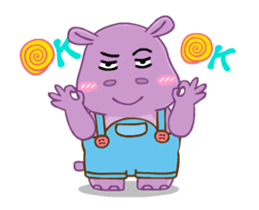 Hippo Hippy sticker #13453554