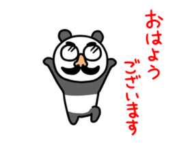 Panda & nose glasses anime sticker #13453591