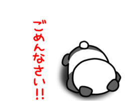 Panda & nose glasses anime sticker #13453593