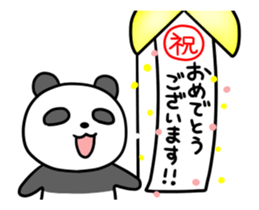 Panda & nose glasses anime sticker #13453600