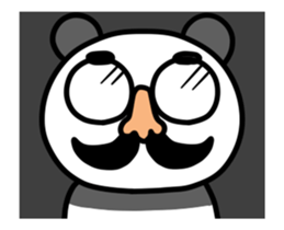 Panda & nose glasses anime sticker #13453604