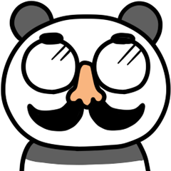 Panda & nose glasses anime