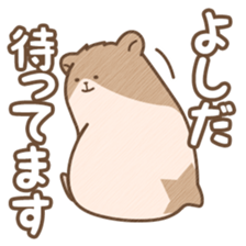 "Yoshida" hamster Sticker sticker #13453666