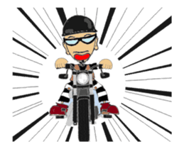 I LOVE American Motorcycle!!MOVING3 sticker #13453756