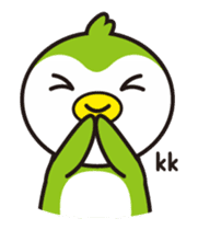 Green penguin - KuKu sticker #13453761