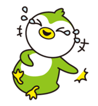 Green penguin - KuKu sticker #13453762