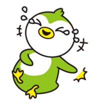 Green penguin - KuKu sticker #13453762
