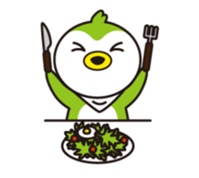 Green penguin - KuKu sticker #13453764